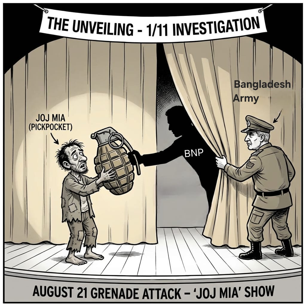 Joj Mia fabrication unveiling 1/11 investigation cartoon