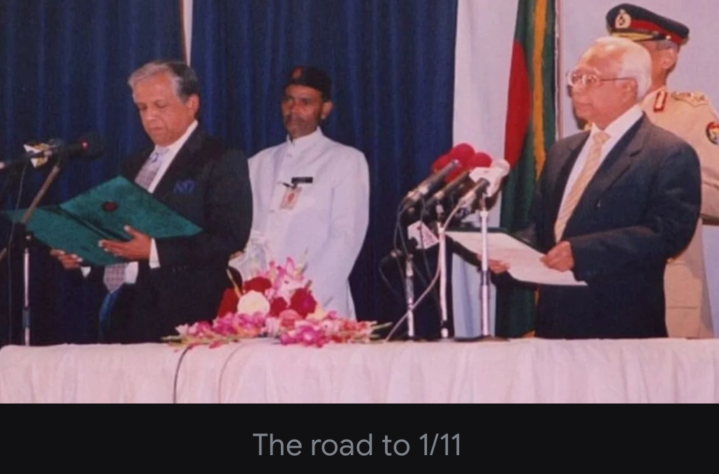 Oath taking ceremony road to 1/11 Bangladesh